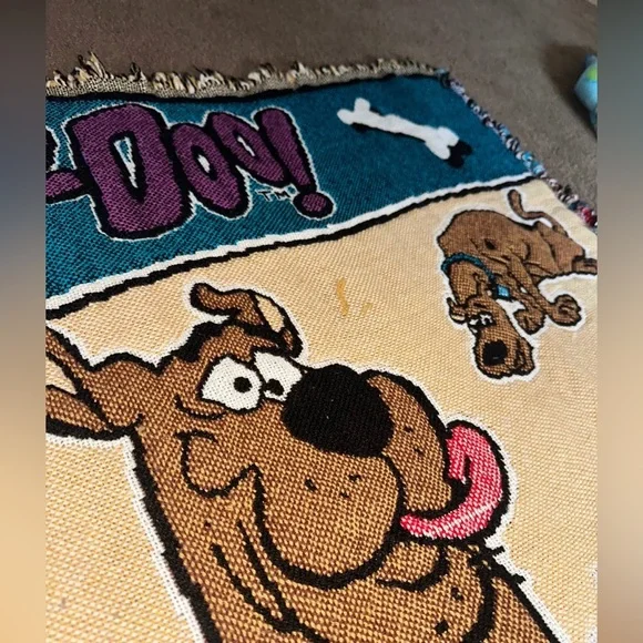 Vintage 1999 The Northwest Company x Cartoon Network Scooby Doo Throw Blanket! - Picture 7 of 9